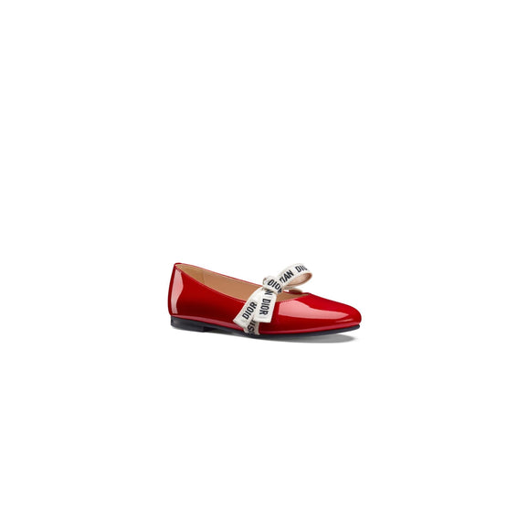 0SBS15SHOAY602 - Girl Leather Shoes - 602 Rouge Vif