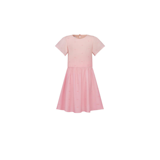 2SBH11DRSUY23F - Girl Woven Dress - 23F Rose/Poudre