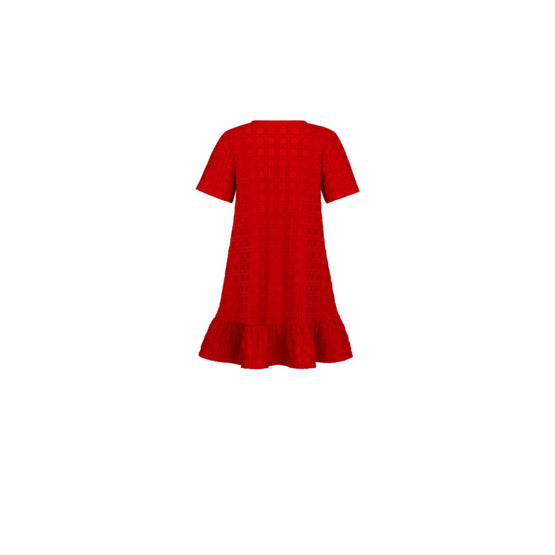 2SBM13DRSLY656 - Girl Jersey Dress - 656 Rouge Orient