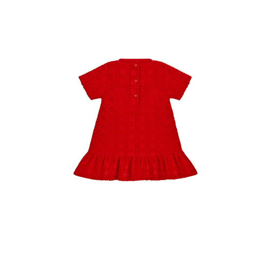 2SBM33DRSLY656 - Baby Girl Jersey Dress - 656 Rouge Orient