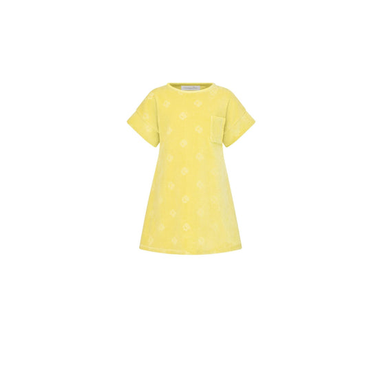 2WBB13DRSEY225 - Girl Jersey Dress - 225 Jaune Limonade