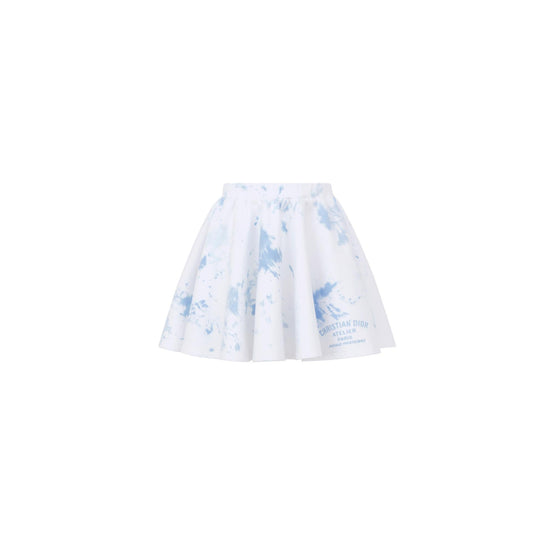 2WBK13SKTAY30J - Girl Jersey Skirt - 30J Tie And Dye Bleu
