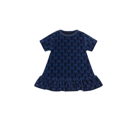 2WBM33DRSLY03B - Baby Girl Jersey Dress - 03B Marine Hiver/Bleu