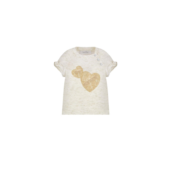 2WBM33TEEZY013 - Baby Girl Jersey T-Shirt - 013 Blanc Lait