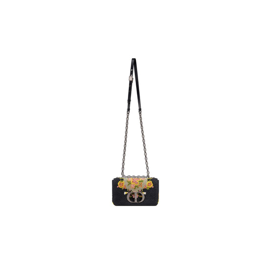 M9241BRYFM911 - Women Canvas S Dior Caro Bag - 911 Nero/Multicolor