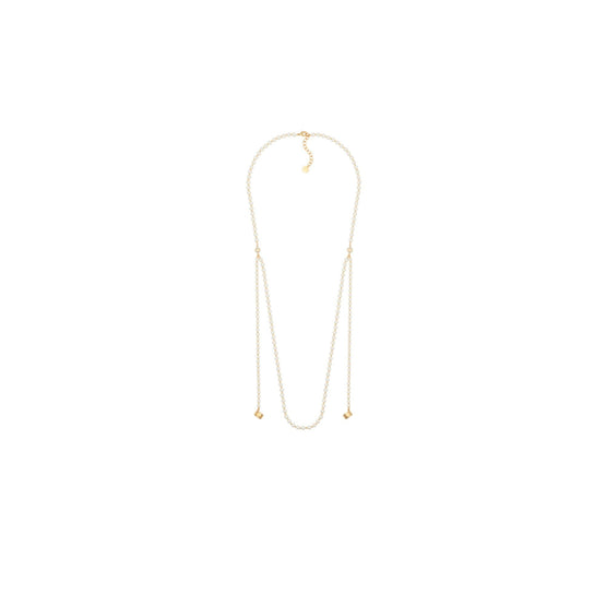 N1845DVBRSD301 - Women Necklace - 301 Gold/White