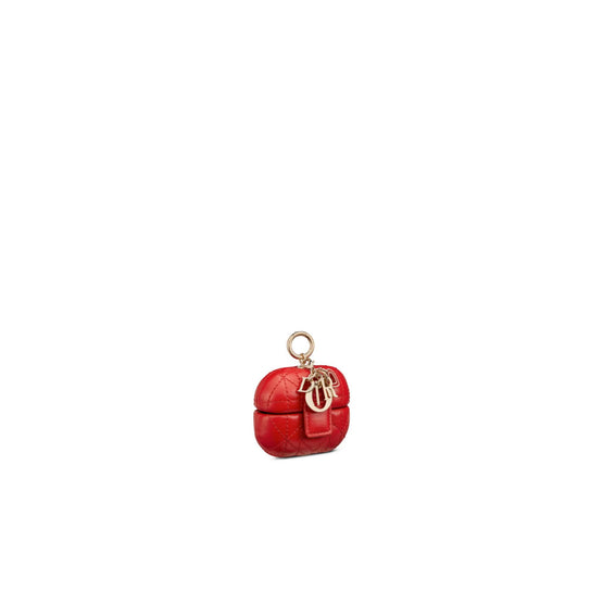 S0921ONGHM35R - Women Lambskin Lady Dior Tech Holder  - 35R Spicy Red