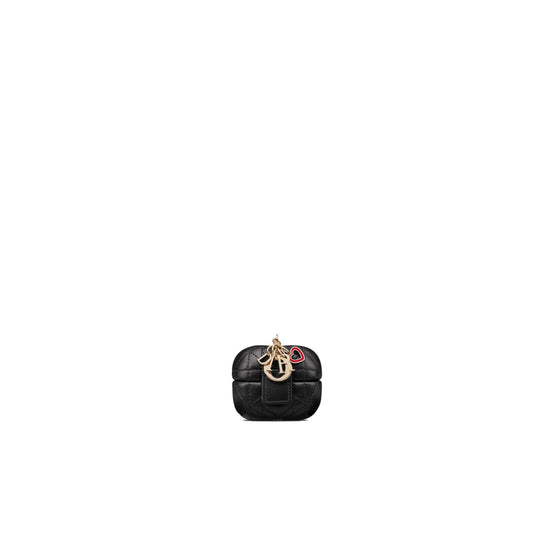 S0921ONGHM900 - Women Lambskin Lady Dior Tech Holder  - 900 Noir