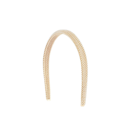 V1036WOMRSD301 - Women Headband - 301 Gold/White