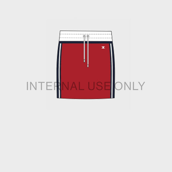 Women Triomphe Laine Ski Courte Jupe - Red/Navy