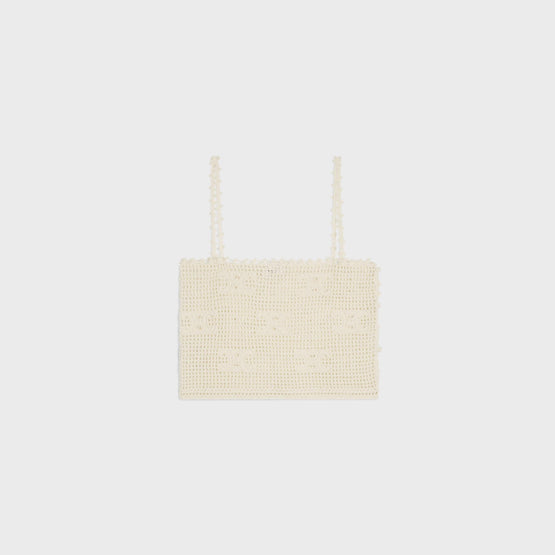 Women Triomphe All-Over Coton Crochet Débardeur - Off White