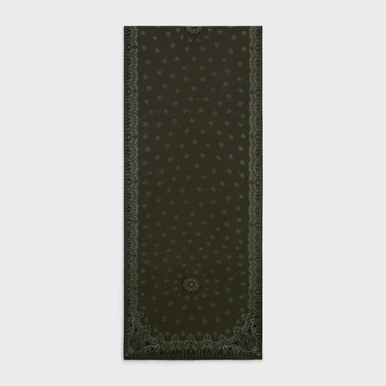 Women Etamine Cachemire Etole - Dark Kaki