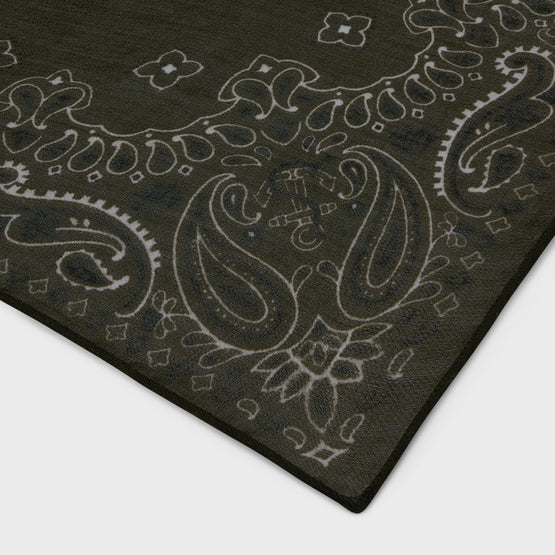 Women Etamine Cachemire Etole - Dark Kaki