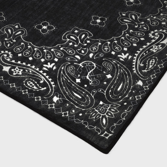 Women Etamine Cachemire Etole - Black