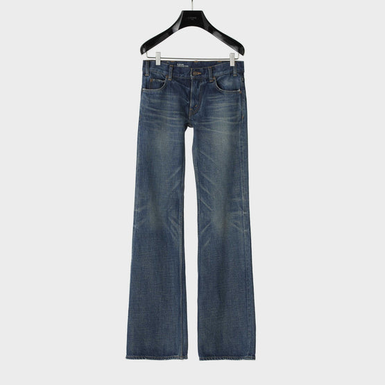 Women Low Flare Classic Denim Ri Jeans - Dark Union Wash
