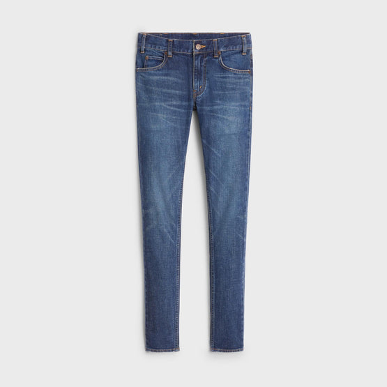 Women Rigid Indigo Denim Skinny Jeans - Dark Union Wash