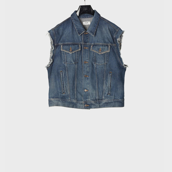 Men Oversize Please Classic Denim Ri Trucker Veste - Dark Union Wash