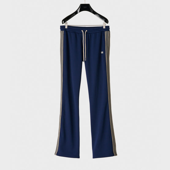 Men Triomphe Double-Face Jersey Pantalon - Navy/Vintage Beige