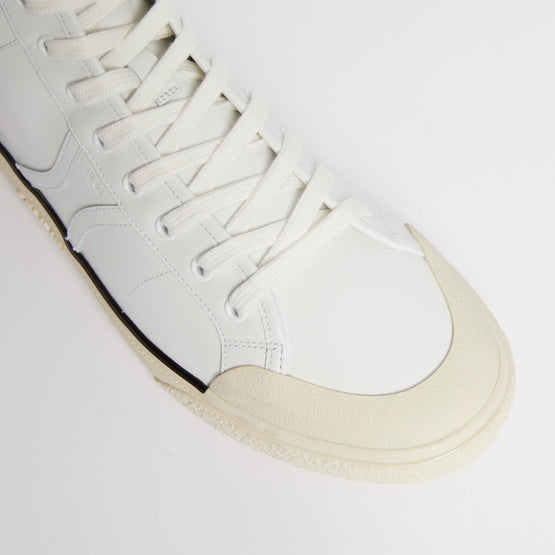 Men AS-02 Calfskin Mid Lace-Up Sneaker - Optic White