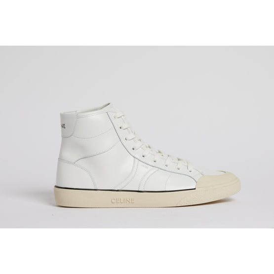 Men AS-02 Calfskin Mid Lace-Up Sneaker - Optic White
