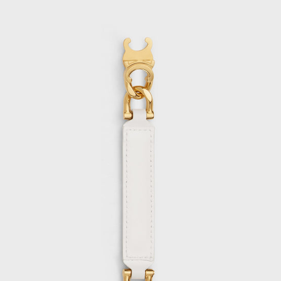 Women Small 18mm Taurillon Leather Belt - White