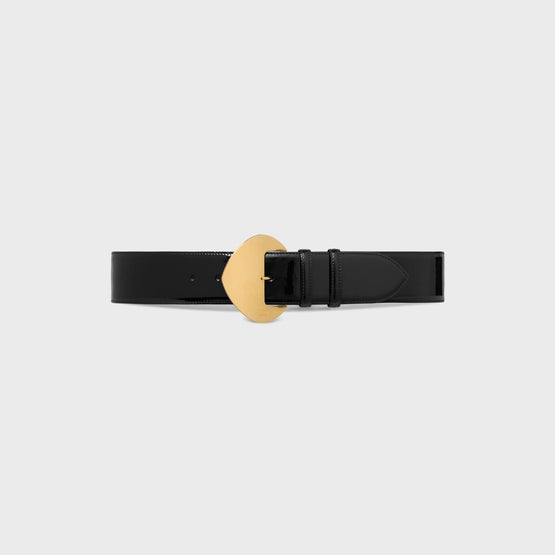 Women BC-11 50mm Patent Calfskin Belt - Black