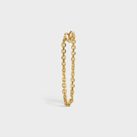 Women Vermeil Golden Handcuff Necklace - Gold
