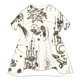 New Born Girl Woven Dress + Bloomers