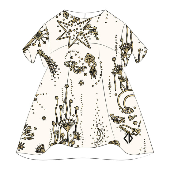 New Born Girl Woven Dress + Bloomers