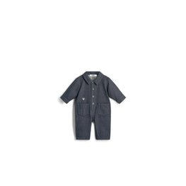 New Born Boy Woven Overall