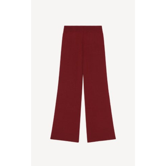 Women Crest Logo Flare Pants - Bordeaux