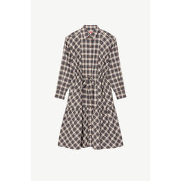 Women Midi Shirting Dress - Moroccan Brown
