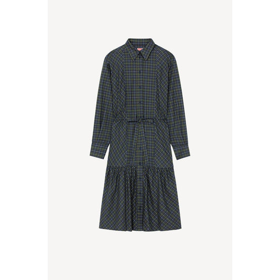 Women Midi Shirting Dress - Dark Khaki
