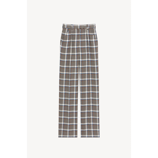 Women Tailored Wide Pant - Middle Grey
