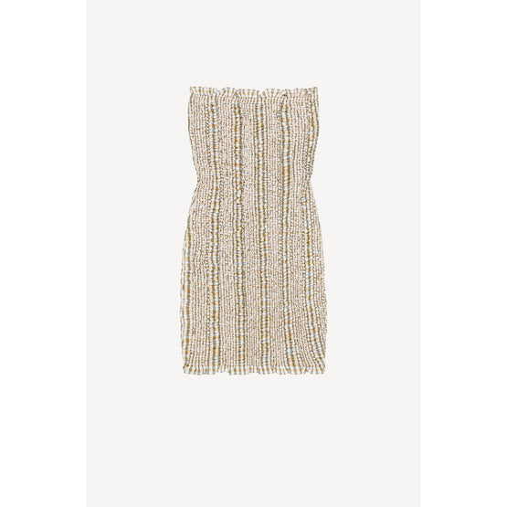 Women Bustier Smocked Dress - Grass Green