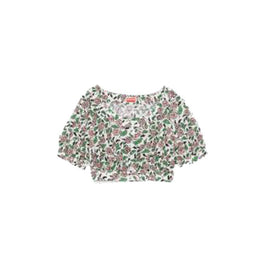 Women Cropped Blouse - Off White