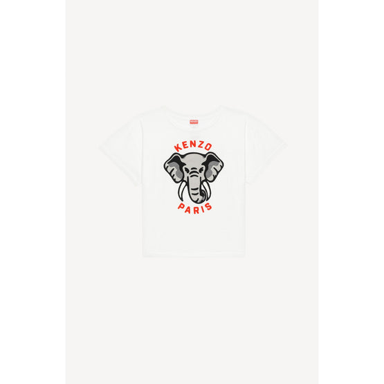 Women Ken Zo Relax T-Shirt - Off White