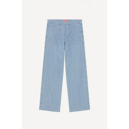 Men Stone Bleached Sailor Loose Je - Stone Bleached Blue Denim