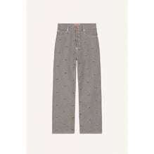 Men Rinse Striped Suisen Relaxed J - Rinse Blue Denim