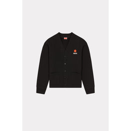 Men Boke Flower Classic Cardigan - Black