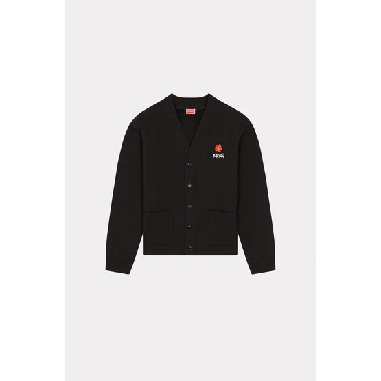 Men Boke Flower Classic Cardigan - Black