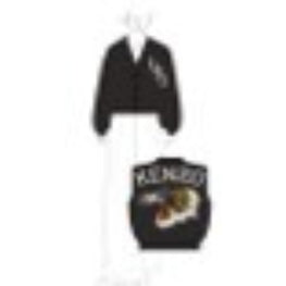 Women Tiger Varsity Cardigan - Black