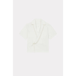 Women Kimono Hawaiian Shirt - Off White