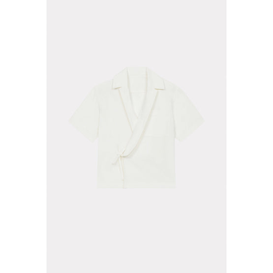 Women Kimono Hawaiian Shirt - Off White