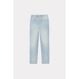 Women Stone Blue Asagao Straight Fit - Medium Stone Blue Denim