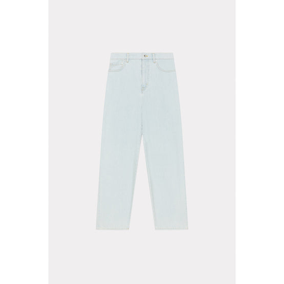 Women Bleach Carrot Fit - Bleached Blue Denim
