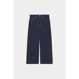 Women Blue Sumire Cropped Fit - Rinse Blue Denim