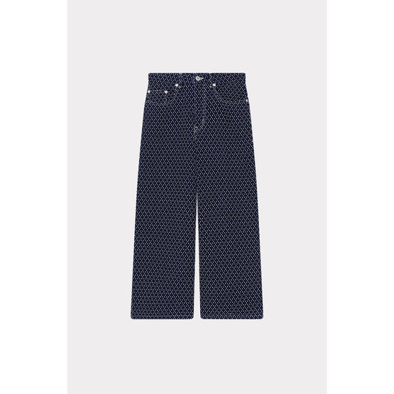 Women Blue Sumire Cropped Fit - Rinse Blue Denim