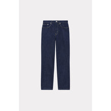 Women Blue Asagao Cropped Straight - Rinse Blue Denim