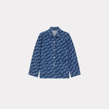 Women Monogram Blue Workwear Jacket - Rinse Blue Denim